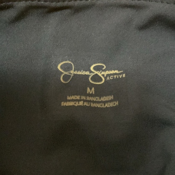 Jessica Simpson Slimtek High Waisted Black Animal Print Leggings NWT Size M - Picture 11 of 15